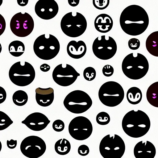 Prompt: sad facial expression emoji vector art on a white background, 4K,