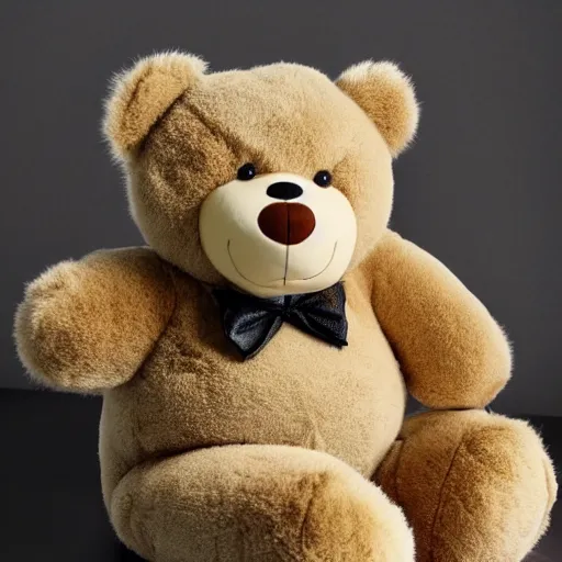 Image similar to a morbidly obese teddy bear