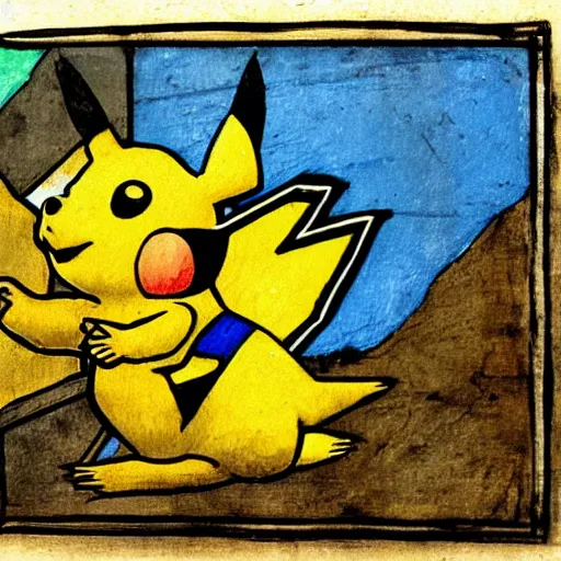 Image similar to Leonardo da Pikachu