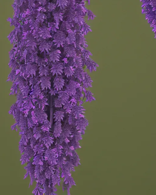 Prompt: an art nouveau lavender plant, masked transparent flat background, 8 k, volumetric lighting, french nouveau, trending on artstation, octane render, ultra detailed, hyperrealistic