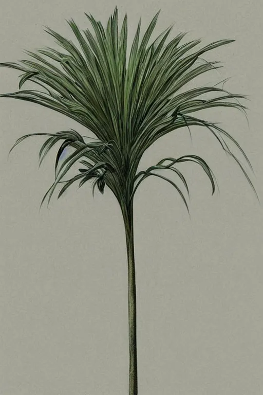 Prompt: ultra realistic illustration, palm plant drawing isolated and closeup, background is white, elegant, highly detailed, digital painting, concept art, smooth, sharp focus, illustration, art by greg rutkowski and alphonse mucha