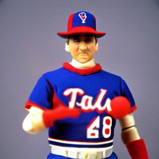 Image similar to “Nolan Ryan as a 1980s Kenner action figure”