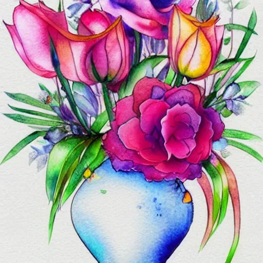 Flower Vase Drawing Images - Free Download on Freepik-saigonsouth.com.vn