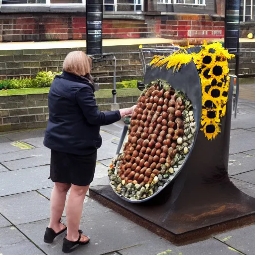 Image similar to the baked beans memorial in manchester