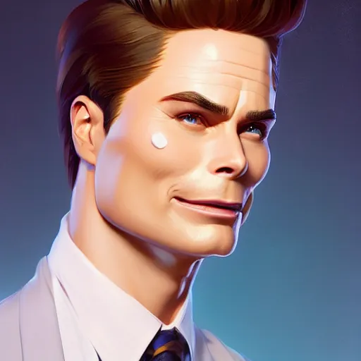 Image similar to full body anthropomorphic ice cream cone resembling rob lowe!, charlie bowater, artgerm, ilya kuvshinov, krenz cushart, ruan jia, realism, ultra detailed, 8 k resolution