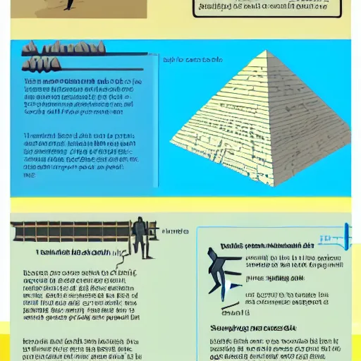 Image similar to infographic blueprints step by step guide how to build pyramids of egypt