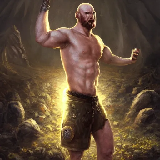 Prompt: asmongold as stone cold steve austin, artstation hall of fame gallery, editors choice, #1 digital painting of all time, most beautiful image ever created, emotionally evocative, greatest art ever made, lifetime achievement magnum opus masterpiece, the most amazing breathtaking image with the deepest message ever painted, a thing of beauty beyond imagination or words, 4k, highly detailed, cinematic lighting