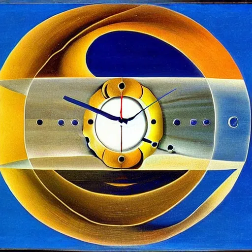 Prompt: clock shaped planets, salvador dali