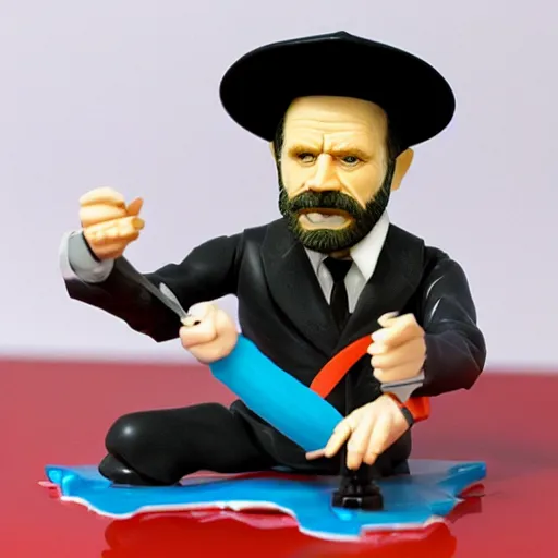 Image similar to werner heisenberg, stop motion vinyl action figure, plastic, toy, butcher billy style