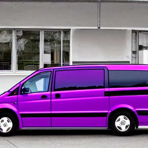 Purple mini hot sale van