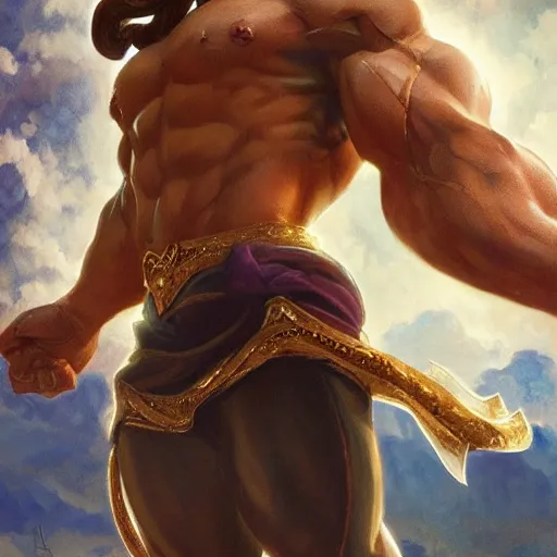 Image similar to sonic the hedgehog as a Greek god, gorgeous, amazing, muscular, fit, very muscular male body, intricate, highly detailed, digital painting, artstation, concept art, sharp focus, illustration, art by greg rutkowski and alphonse mucha