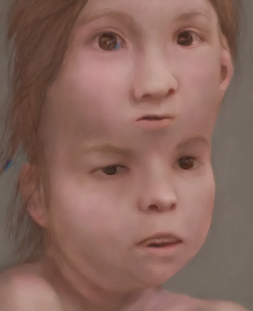 Image similar to portrait of an ugly young girl, realistic, 8 k