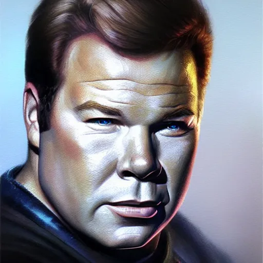 Prompt: a fantasy style portrait painting of young william shatner from the 1 9 6 0 s oil painting unreal 5 daz. rpg portrait, extremely detailed artgerm greg rutkowski greg hildebrandt tim hildebrandt