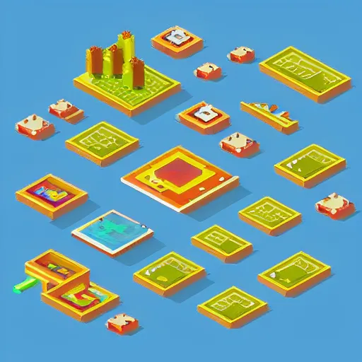 Image similar to “isometric secret lab, nuclear waste, pixel perfect”