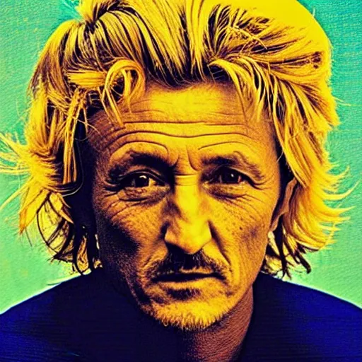 Image similar to “ sean penn retro minimalist portrait by jean giraud, moebius, sharp, smooth face, comic, 8 k ”