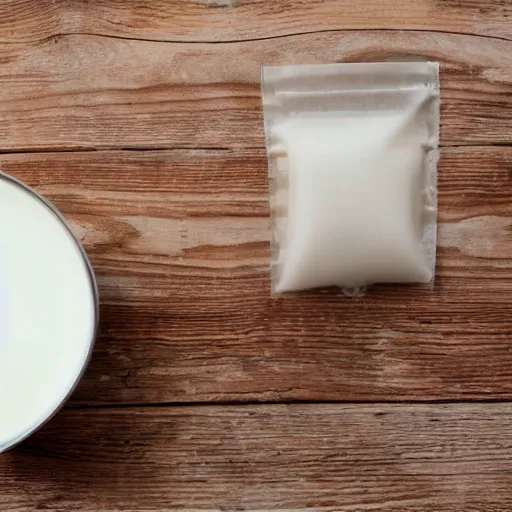 Image similar to milk inside a bag of milk inside a bag of milk