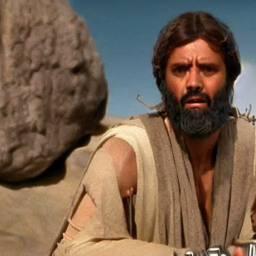Prompt: a film still of abel ( from the bible ) in star wars 1 9 7 7, realistic, photorealistic
