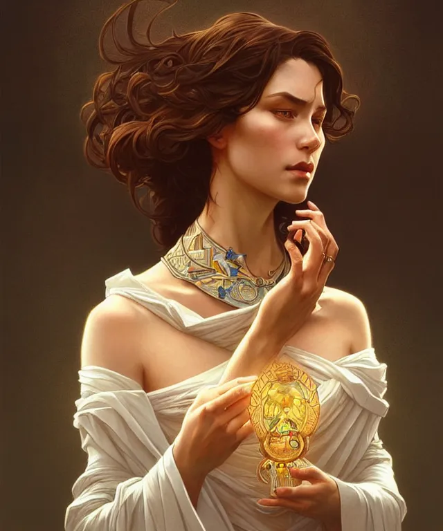 Prompt: a selfish TV evangelist, portrait, intricate, elegant, highly detailed, digital painting, artstation, concept art, smooth, sharp focus, illustration, art by artgerm and greg rutkowski and alphonse mucha