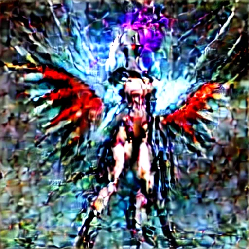 Image similar to cyber dragon angel pimp