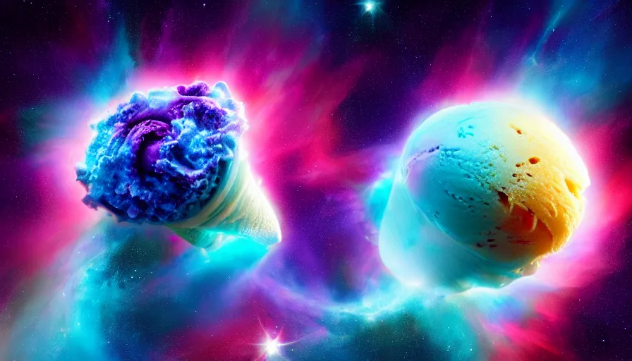 Image similar to stunning render of a cosmic - flavored