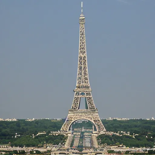 Prompt: a nasa space shuttle crushing into the eiffel tower