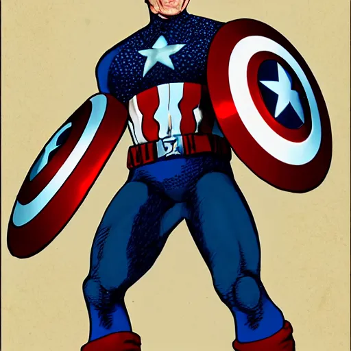 Image similar to joe Biden as captain America, highly detailed, cinematic