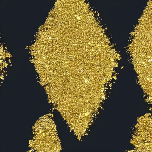 Image similar to gold flakes : : minimal, sleek : :