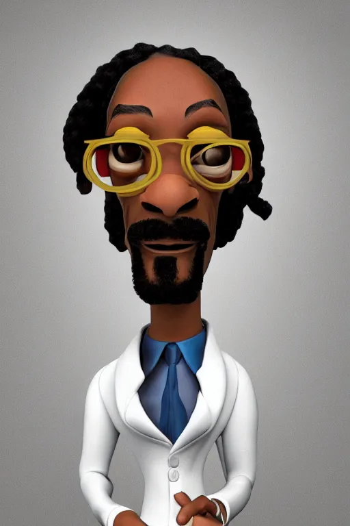 Image similar to snoop dogg, 3 d pixar character