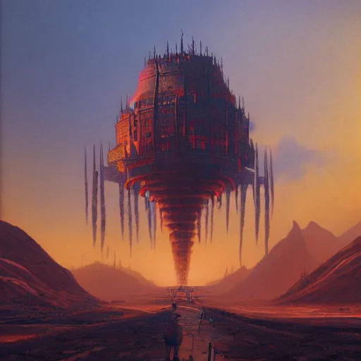 Image similar to fief of relentless autodidact menacing wage labour yoke, in the style of bruce pennington and jeff easley, 8 k resolution