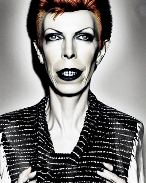 Prompt: is it annie lennox or david bowie, I cannot tell