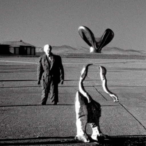 Image similar to CIA releases 1950 B&W photo of roswell alien retouched and enhanced HD