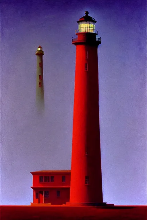 Image similar to the lighthouse, edward hopper and james gilleard zdzislaw beksisnski higly detailed