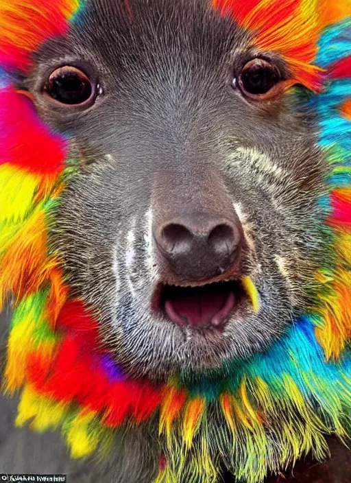 Prompt: amazing beautiful photo of a funny animal. vibrant in color, very funny, personal, positive, have a call to action, visually pleasing and have a human element and a sense of community