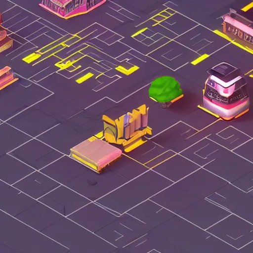 Prompt: Isometric game, 4k, dramatic lighting, unreal engine, tokyo street, jet set radio