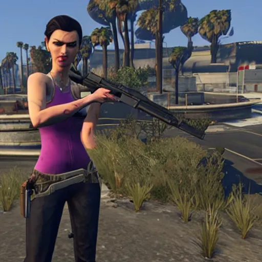 Prompt: widowmaker in gta 5