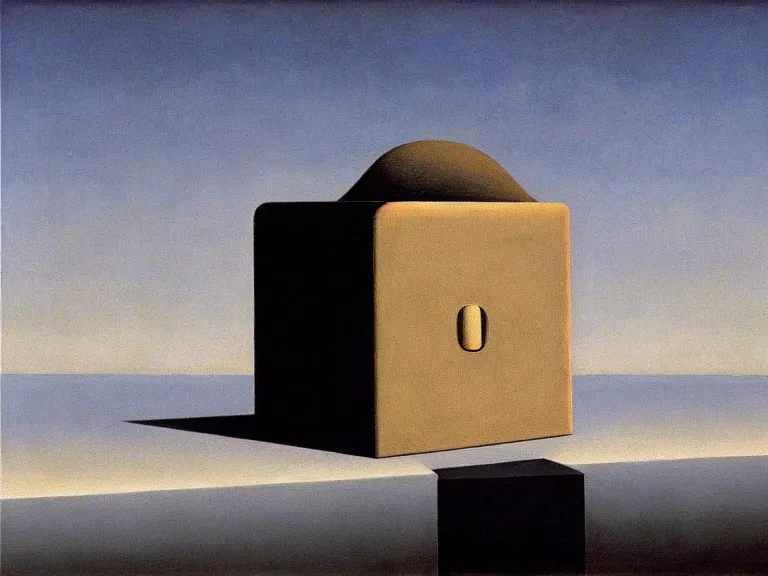 Prompt: nothingness, painting by rene magritte, high detail, high resolution