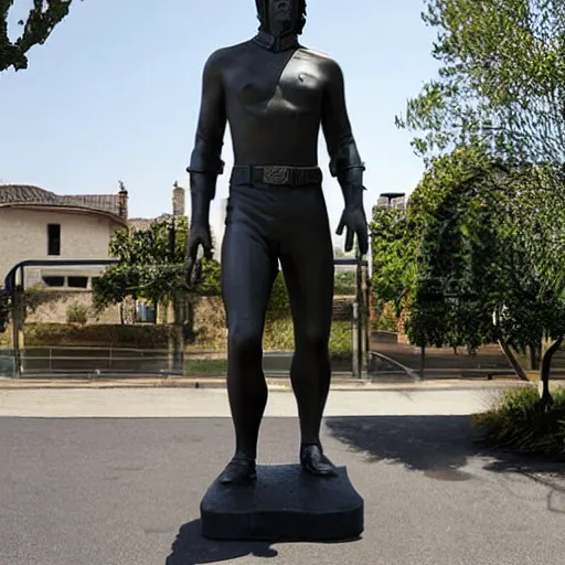 Prompt: statue of Christian Bale, by Arno Breker