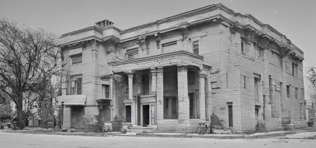 Image similar to egyptian revival house on south side of chicago.