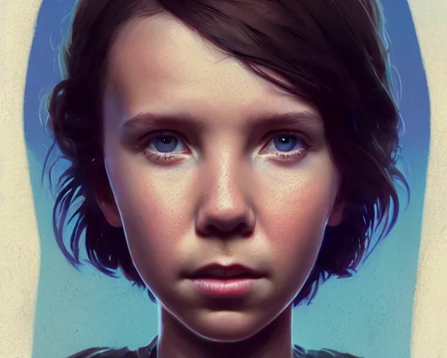 Prompt: highly detailed portrait of a millie bobby brown, in the walking dead, stephen bliss, unreal engine, fantasy art by greg rutkowski, loish, rhads, ferdinand knab, makoto shinkai and lois van baarle, ilya kuvshinov, rossdraws, tom bagshaw, global illumination, radiant light, detailed and intricate environment