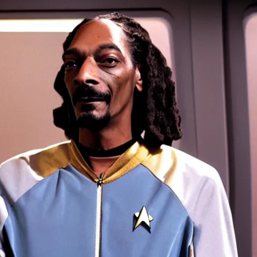 Prompt: snoop dogg in star trek