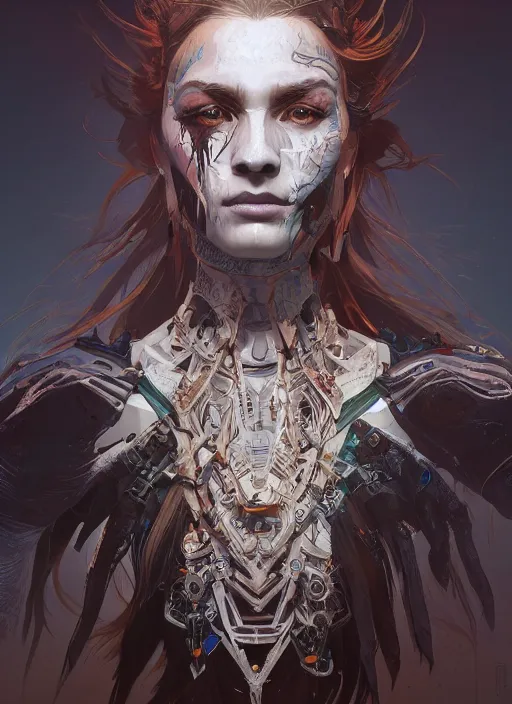 Prompt: symmetry!! portrait of zombie in the style of horizon zero dawn, machine face, intricate, elegant, highly detailed, digital painting, artstation, concept art, smooth, sharp focus, illustration, art by artgerm and greg rutkowski and alphonse mucha, 8 k