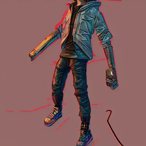 Image similar to cyberpunk tony hawk as the leader of a futuristic communist nation, cybernetics, sharp lines, digital, artstation, colored in