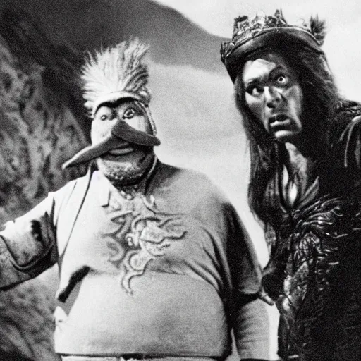 Image similar to the legend of big sir monster, film still