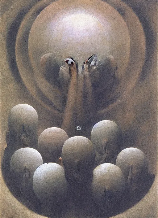Image similar to the nine spheres of heaven from dante's divine comedy. highly detailed painting by zdzisław beksinski and henry fuseli. 8 k