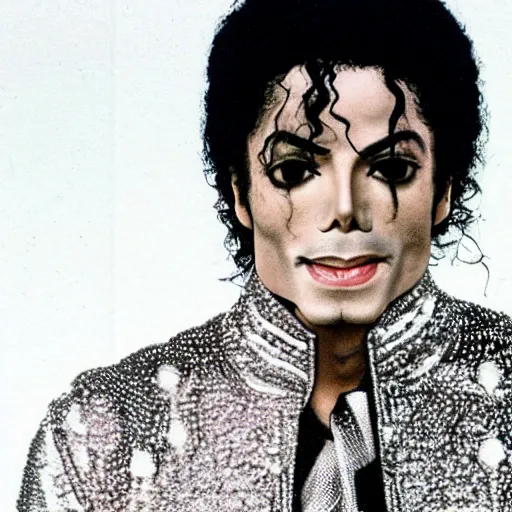 Prompt: michael jackson at 5 4 years old