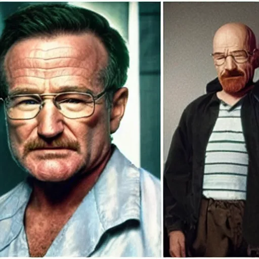 Prompt: Robin williams as walter white elementary school prequel