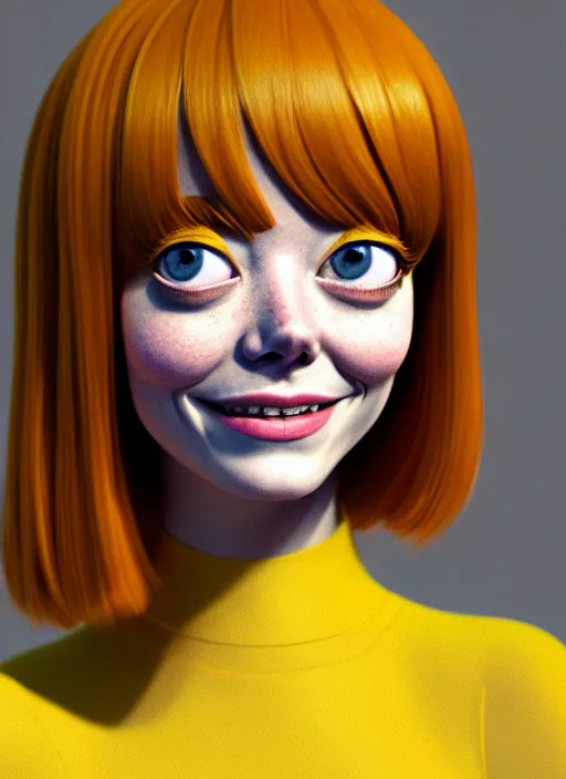 Image similar to anthropomorphic portrait of emma stone as a banana, au naturel, hyper detailed, digital art, trending in artstation, cinematic lighting, studio quality, smooth render, unreal engine 5 rendered, octane rendered, art style by klimt and nixeu and ian sprigger and wlop and krenz cushart and pixar and riot and adventuretime