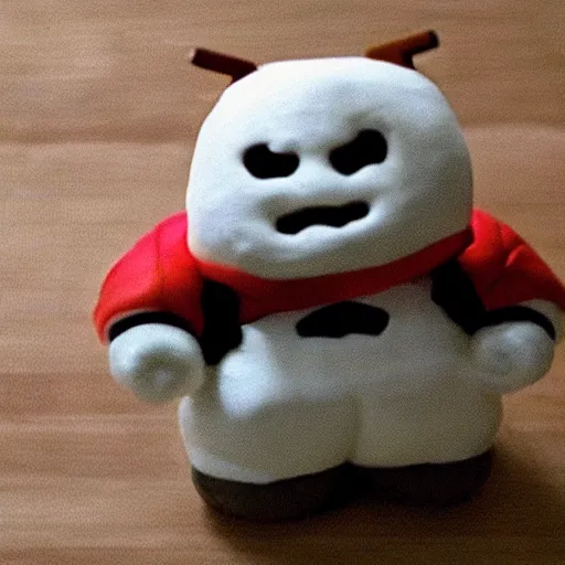 Image similar to blurry photo of the stay puft marshmallow man