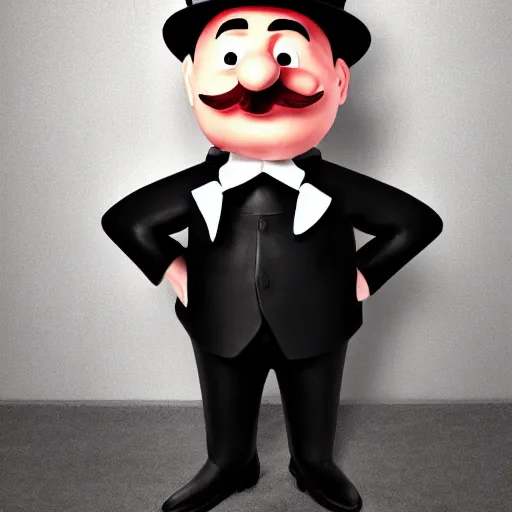 Image similar to british person! dream photo portrait of mr monopoly, professional photoshoot,