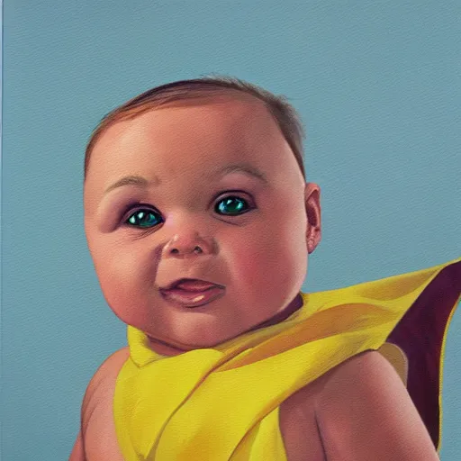 Image similar to portrait of a baby seal super hero, oil painting by alex ross